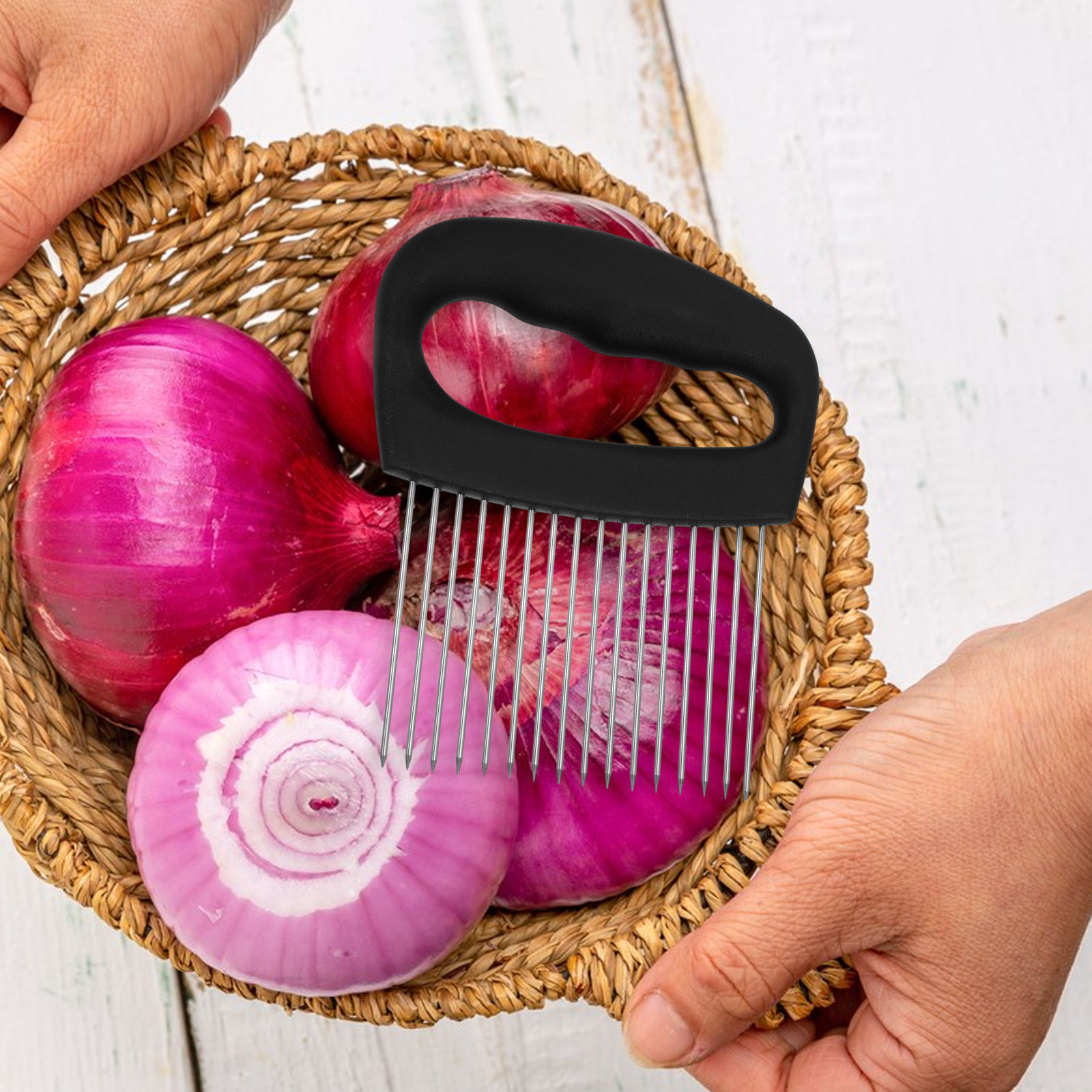 Avocado Slicer Tool - Porta cipolle in acciaio inossidabile per