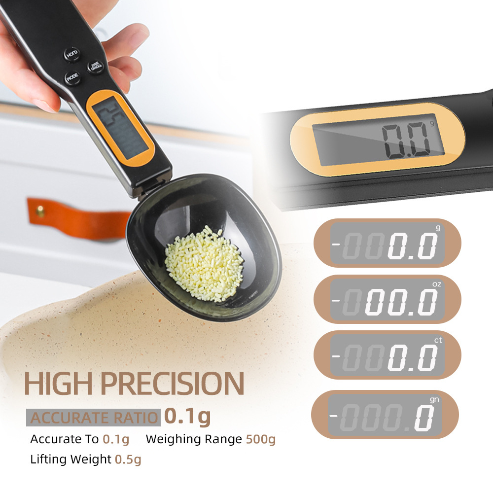 Kitchen Gadgets Under 500 - Cucchiaio di Misurazione Digitale LCD Regolabile,