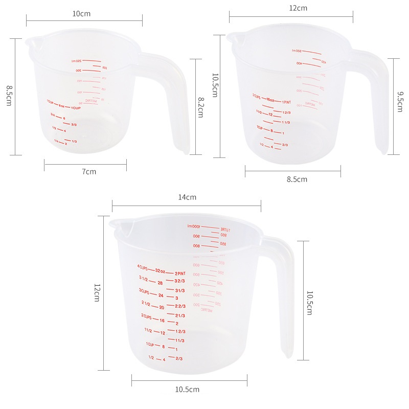 3PCS 250/500/1000ML Misurazion - Kitchen Gadgets Under 500 recensione e prezzo